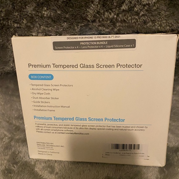 IPhone 13 Pro Max clear tempered glass protective glass cover - Picture 3 of 3
